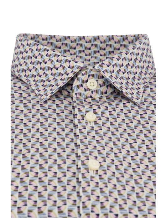 Desoto overhemd korte mouw multicol