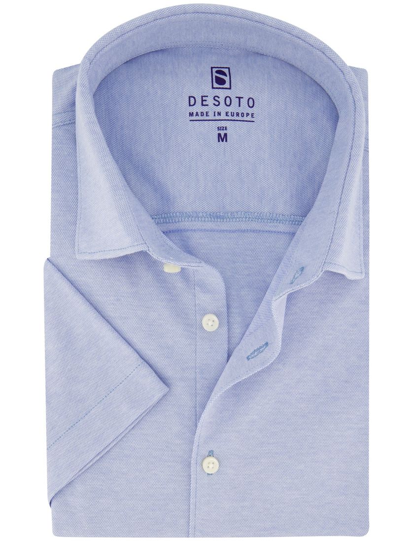 Desoto overhemd slim fit lichtblauw effen