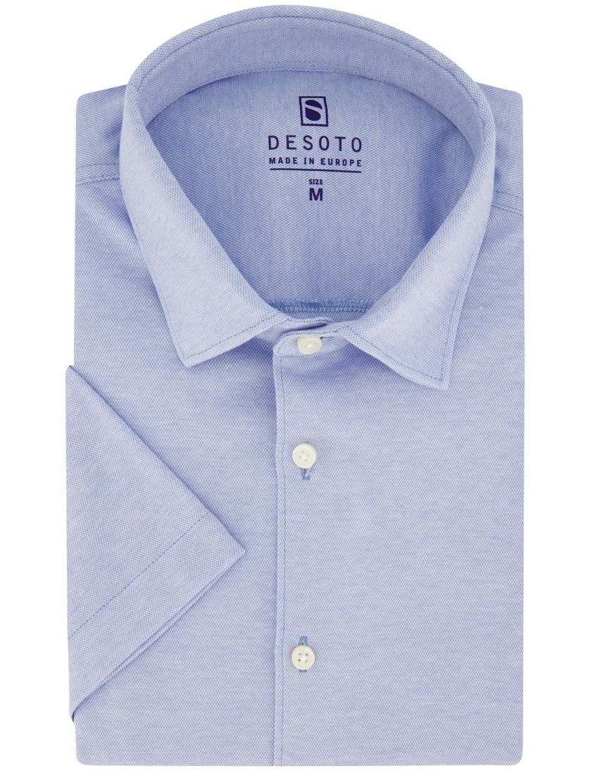 Desoto overhemd slim fit lichtblauw effen
