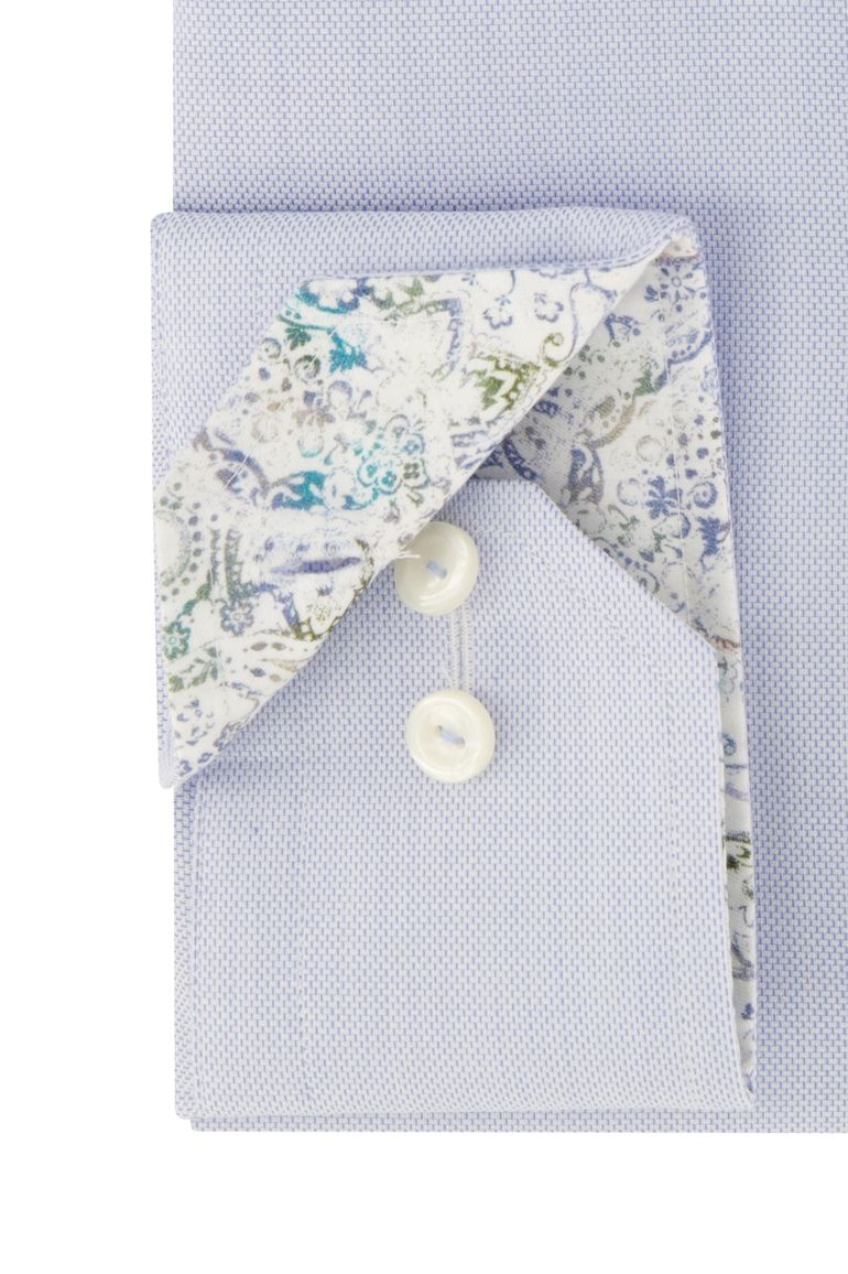 Eton overhemd lichtblauw effen