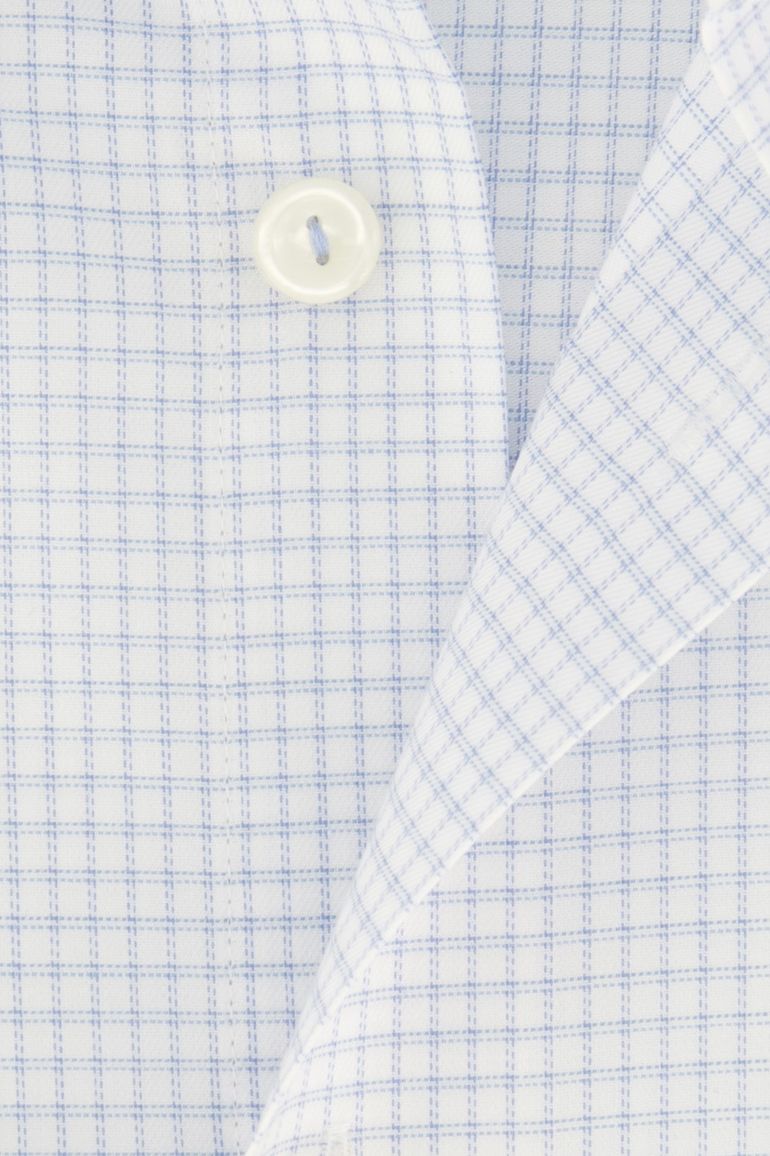 Eton overhemd wijde fit wit geruit