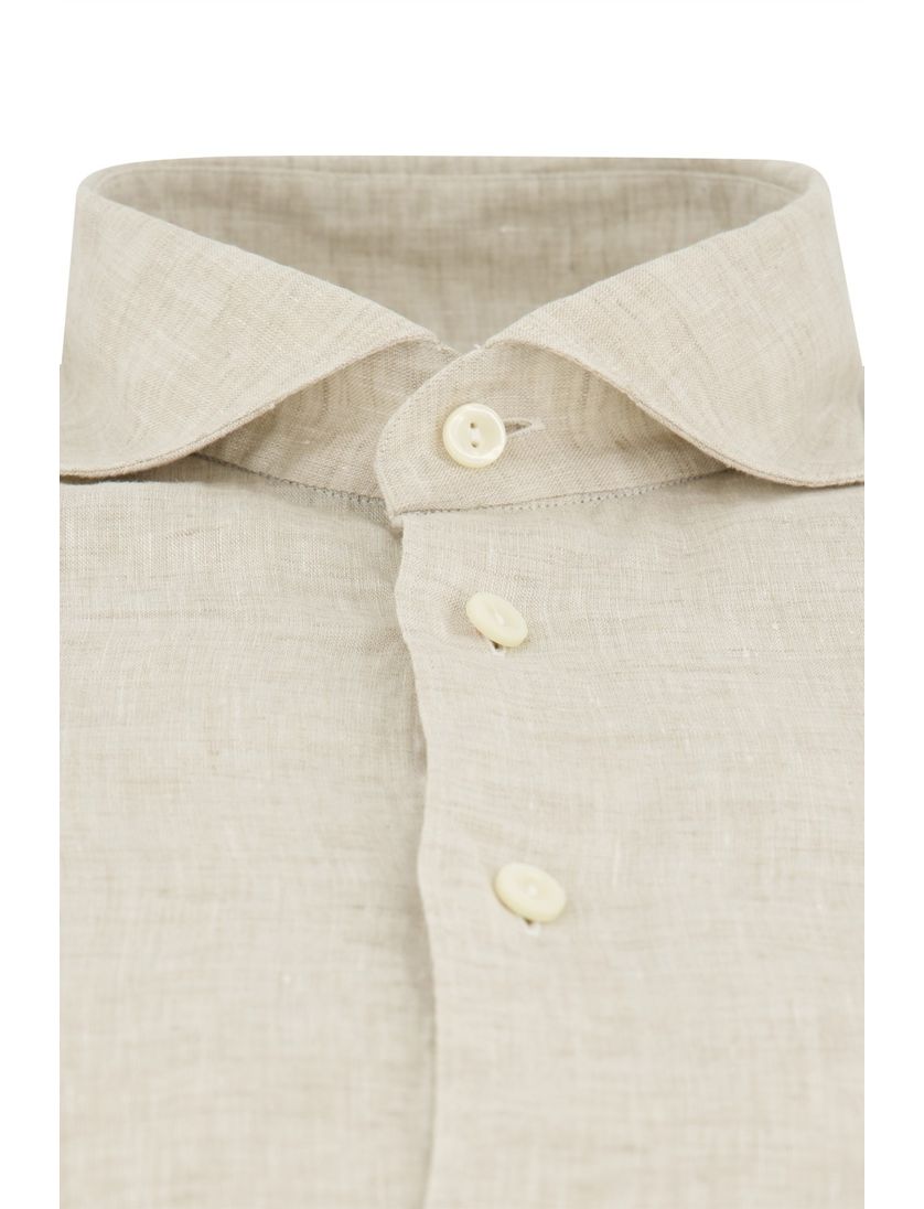 Eton overhemd normale fit katoen beige