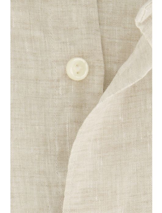 Eton overhemd beige effen