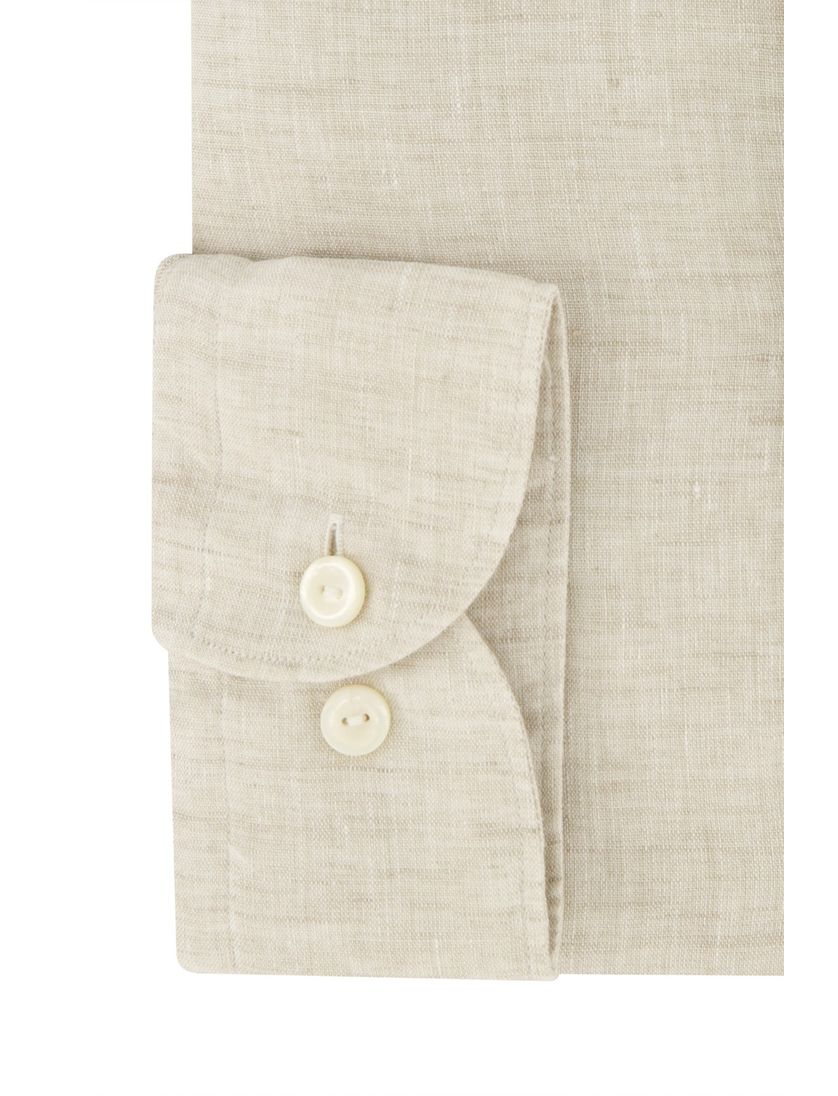 Eton overhemd normale fit katoen beige