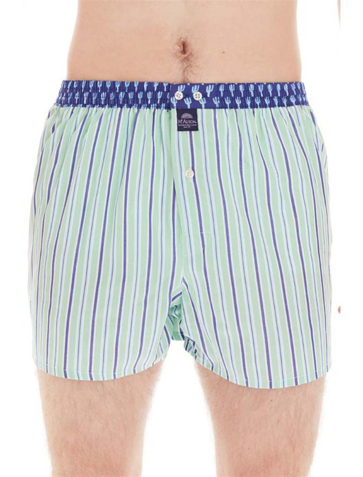 Mc Alson boxershort groen gestreept