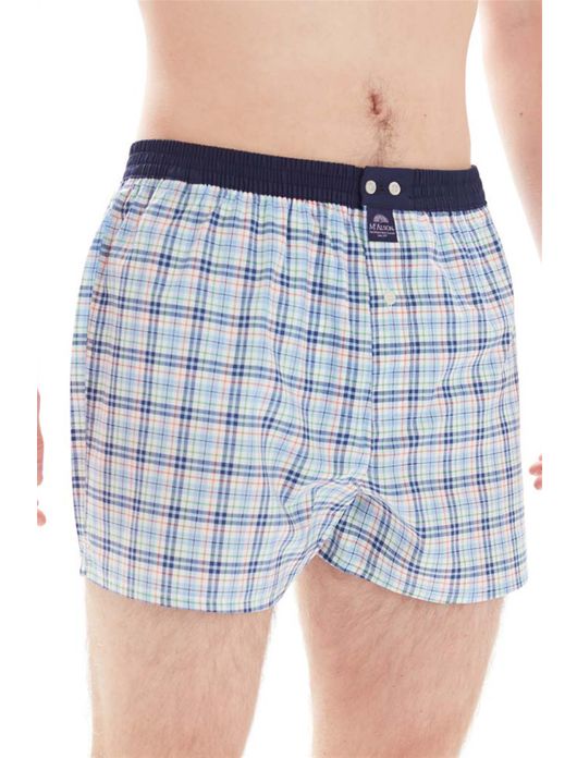 Boxershort Mc Alson geruit blauw