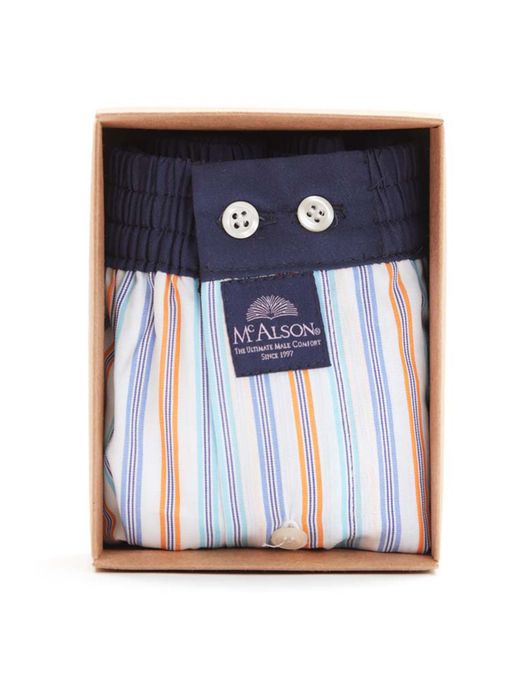 Boxershort Mc Alson gestreept blauw rood