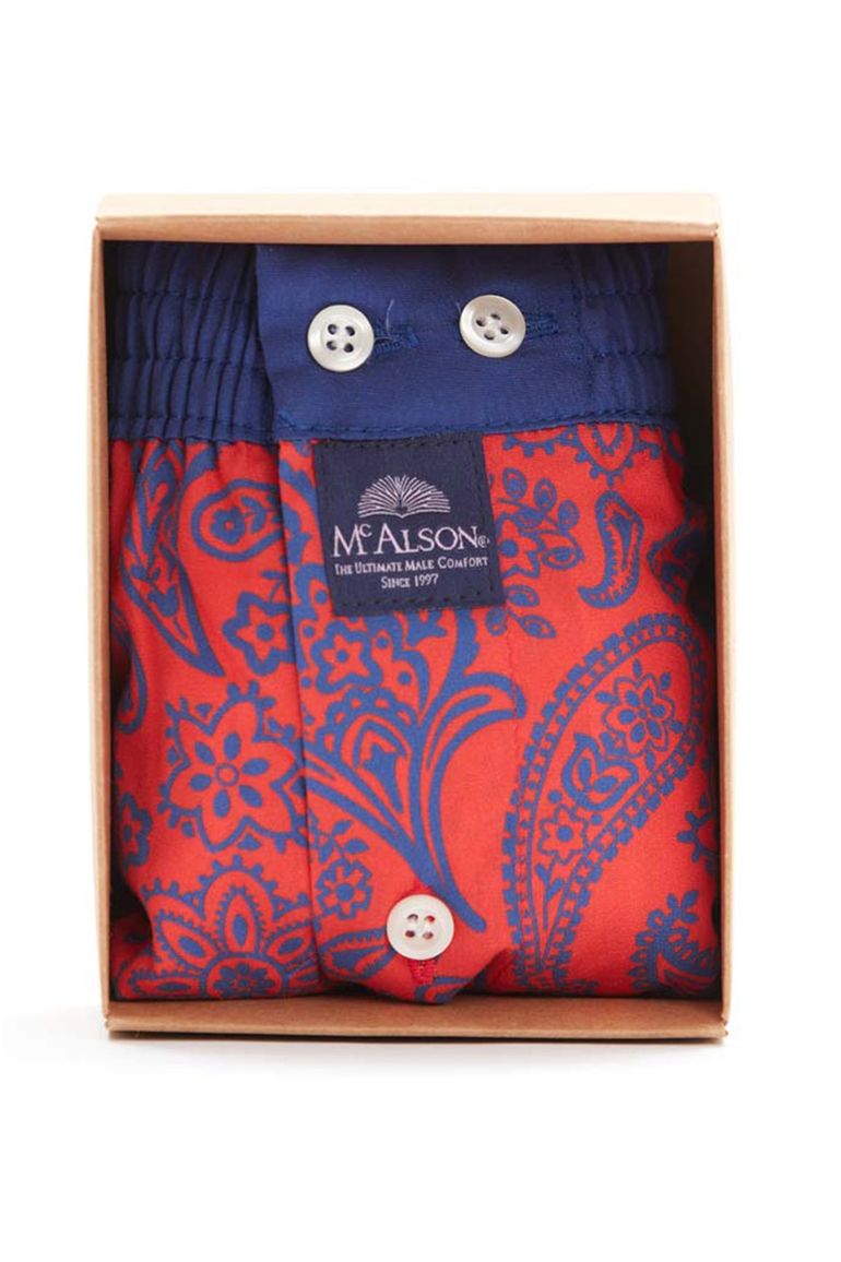 Mc Alson boxershort geprint rood