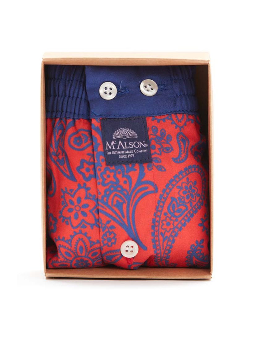 Mc Alson boxershort rood printje katoen