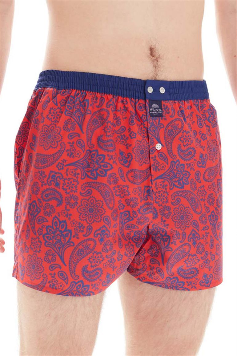 Mc Alson boxershort geprint rood