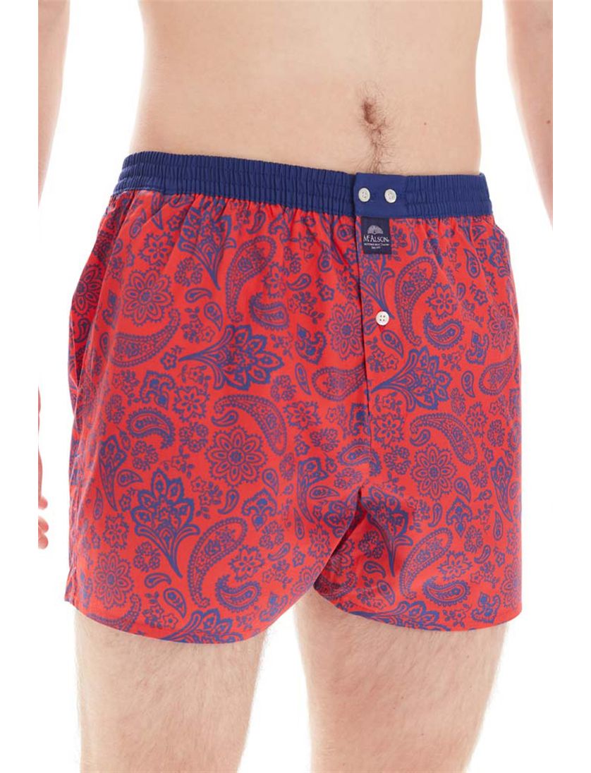 Mc Alson boxershort rood printje katoen