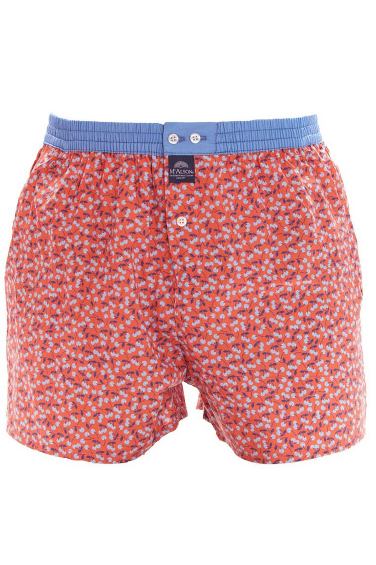 Mc Alson boxershort rood kersen geprint katoen