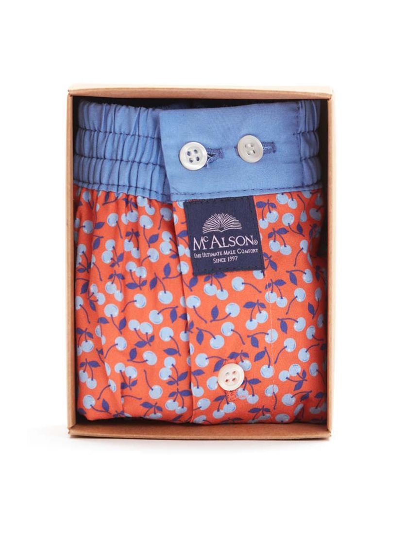 Mc Alson boxershort kersen rood katoen