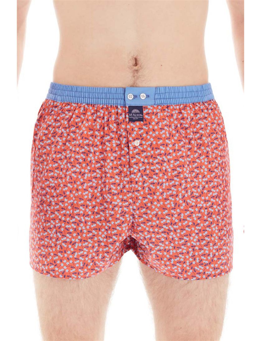 Mc Alson boxershort kersen rood katoen