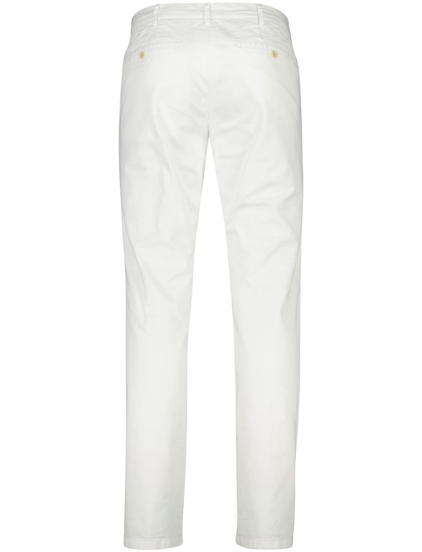 Meyer katoenen broek Roma wit effen regular fit