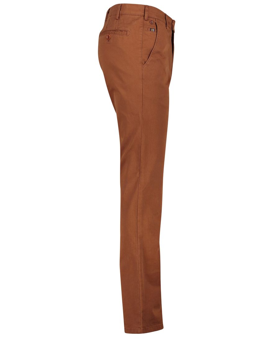 Meyer katoenen broek Roma bruin effen normale fit