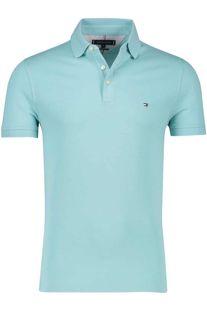 Tommy Hilfiger katoenen polo slim fit lichtgroen