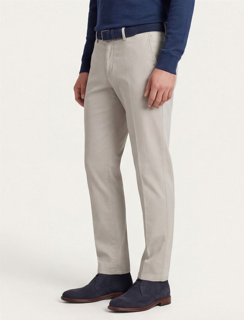 Katoenen Eurex broek beige geprint