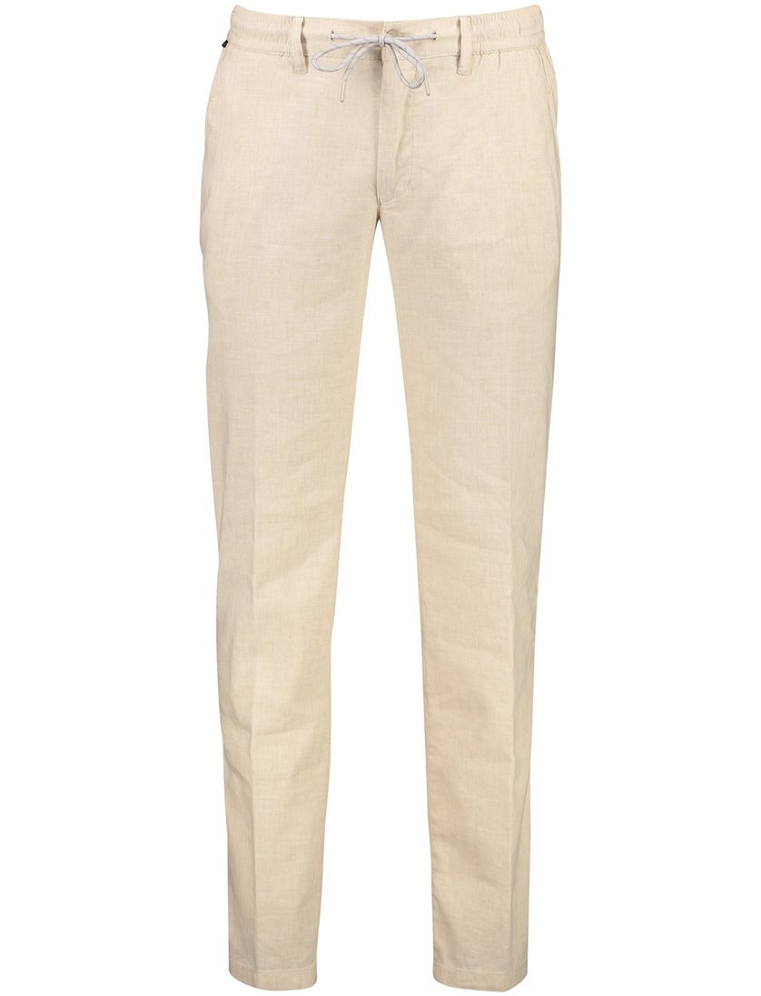 Eurex chino beige effen linnen