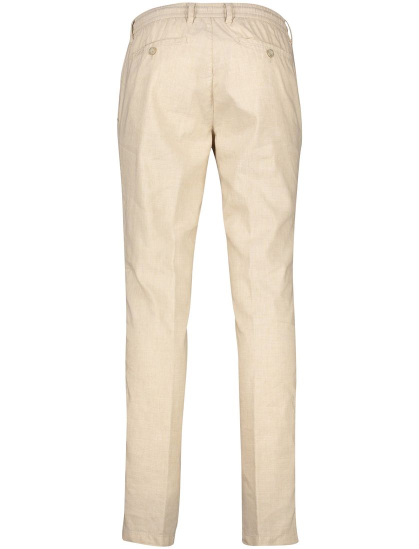 Eurex chino beige effen linnen
