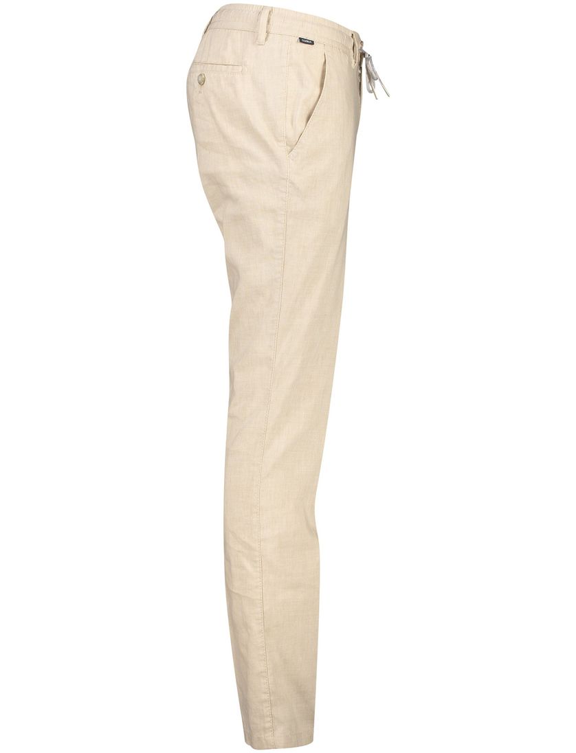 Eurex chino beige effen linnen