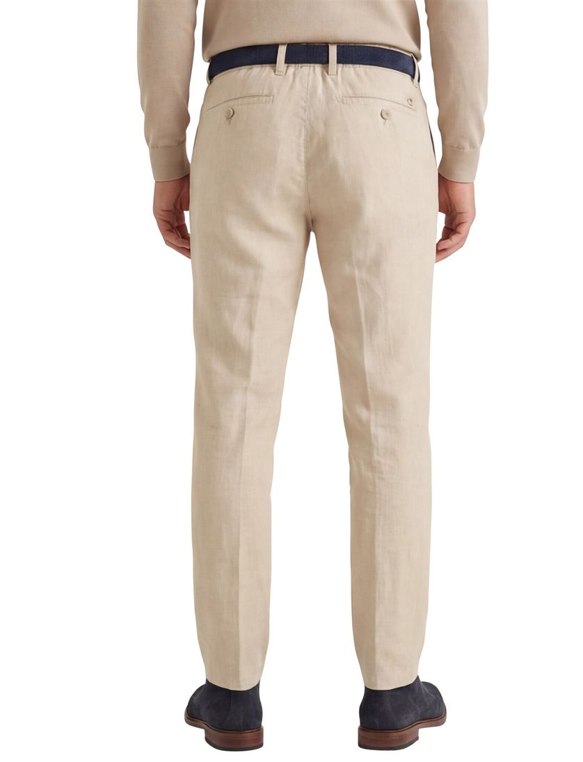 Eurex chino beige effen linnen