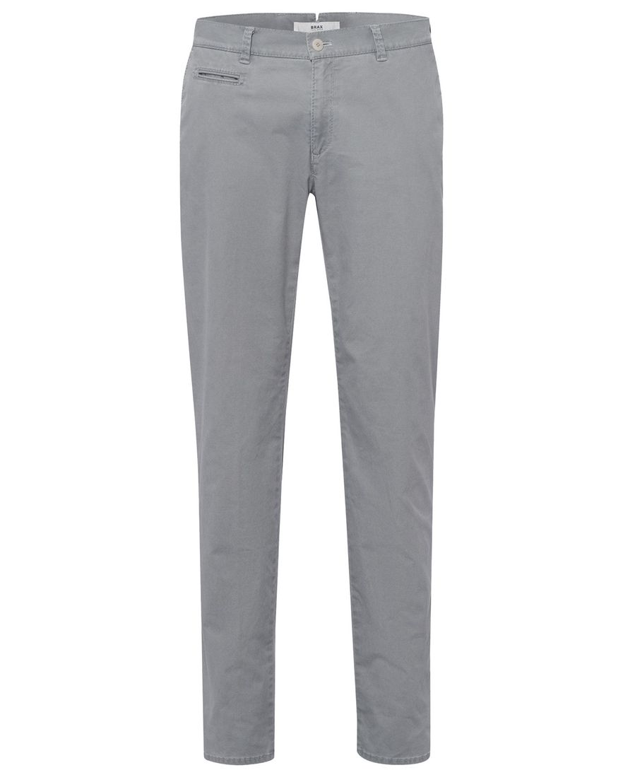 Brax katoenen broek grijs katoen modern fit