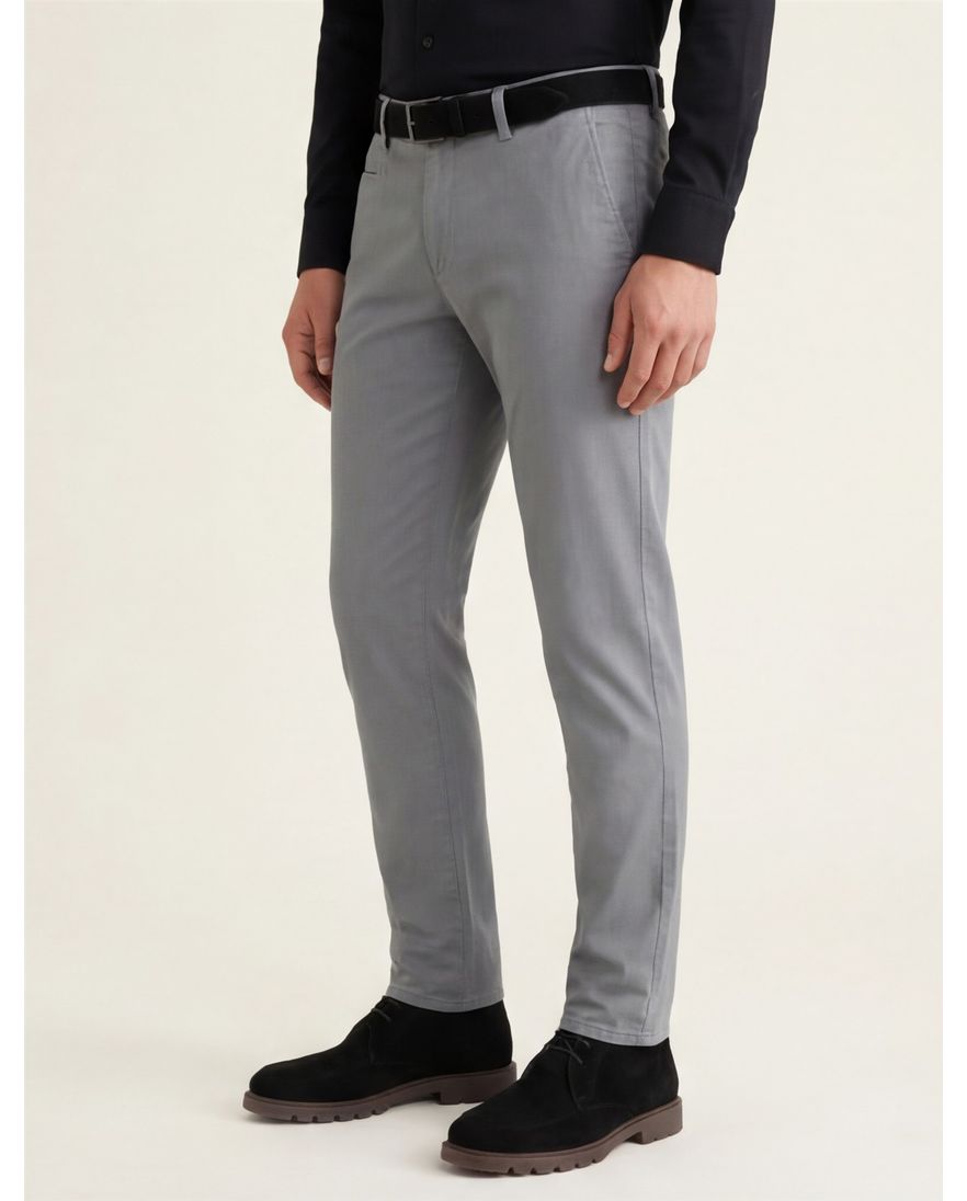 Brax katoenen broek grijs katoen modern fit