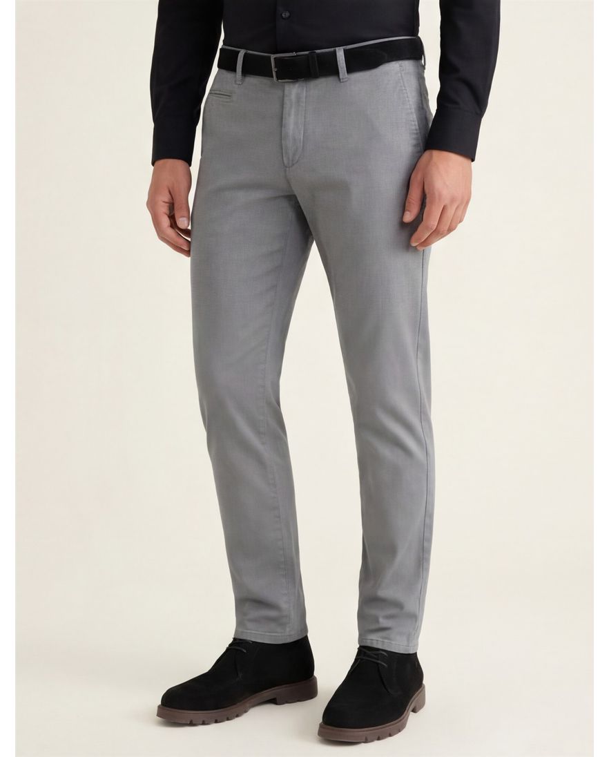 Brax katoenen broek grijs katoen modern fit