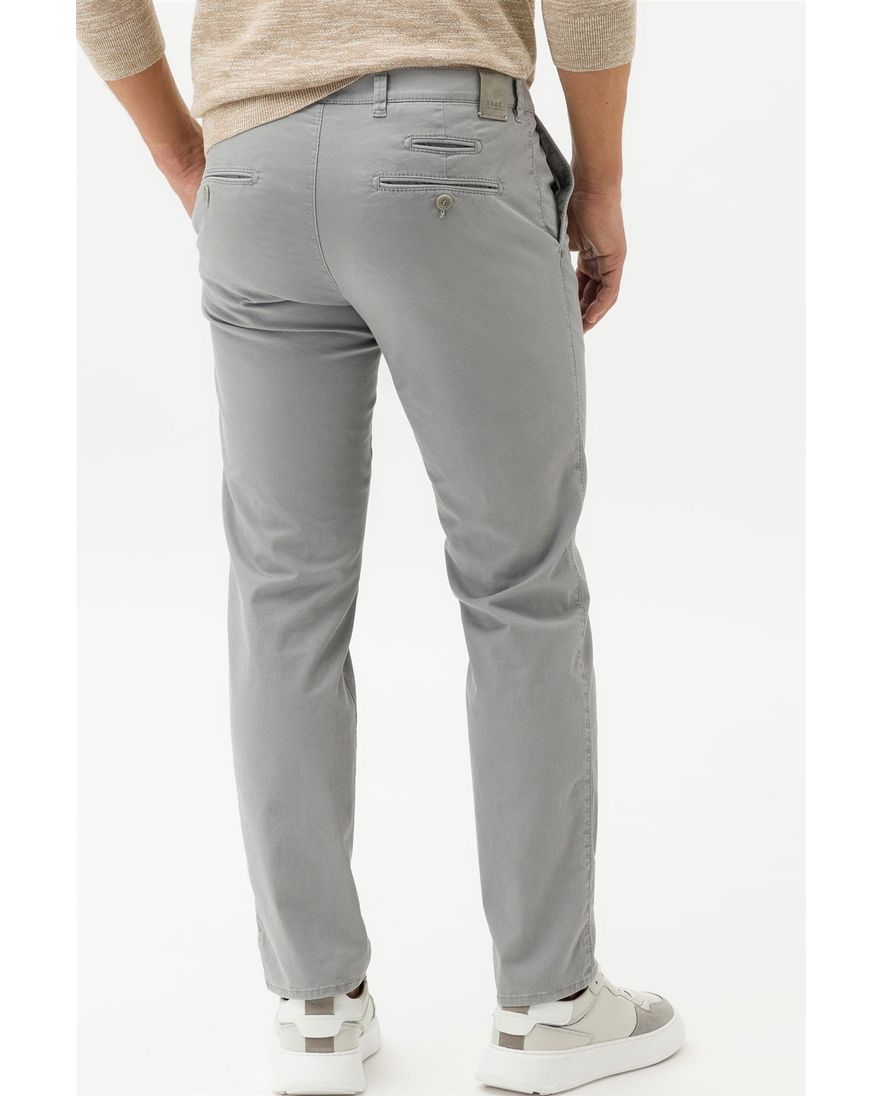Brax katoenen broek grijs katoen modern fit