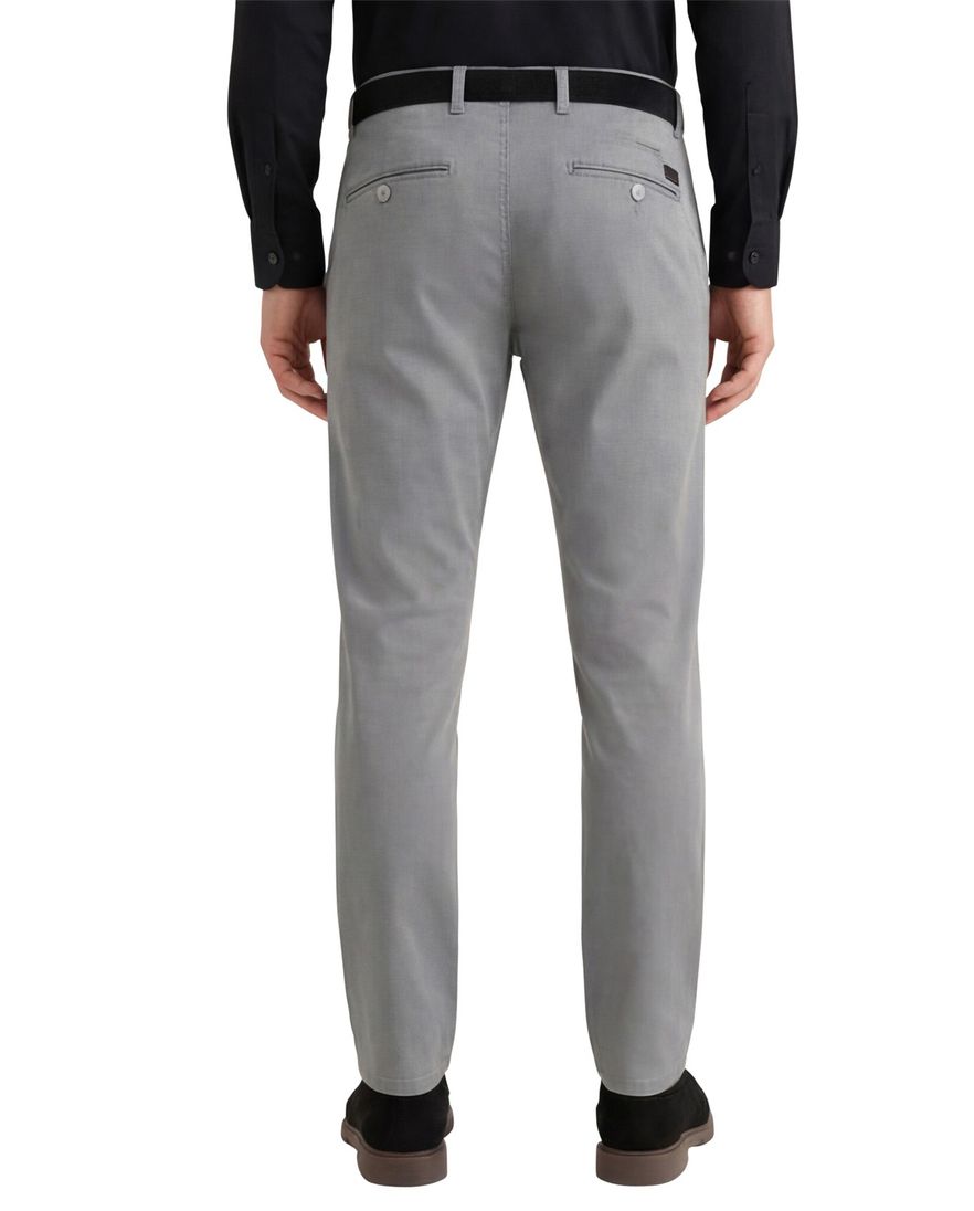 Brax katoenen broek grijs katoen modern fit