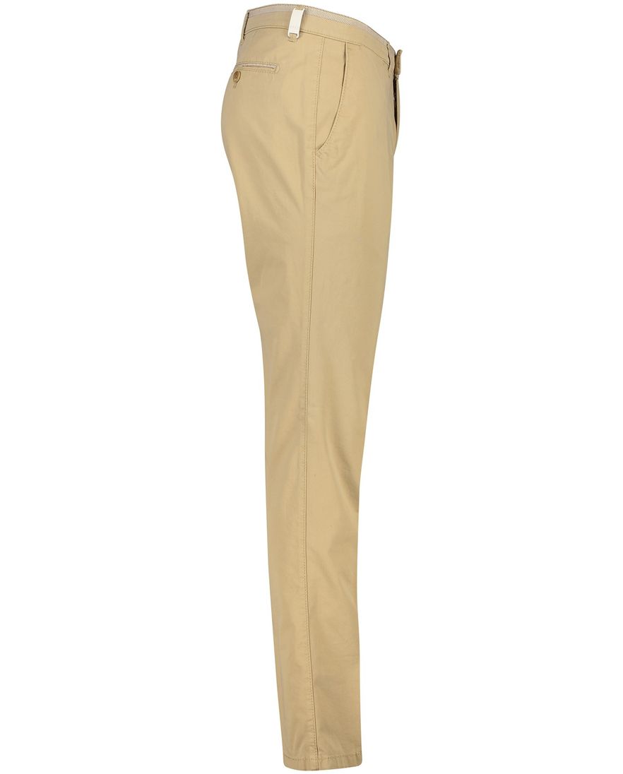 Brax katoenen broek effen camel normale fit