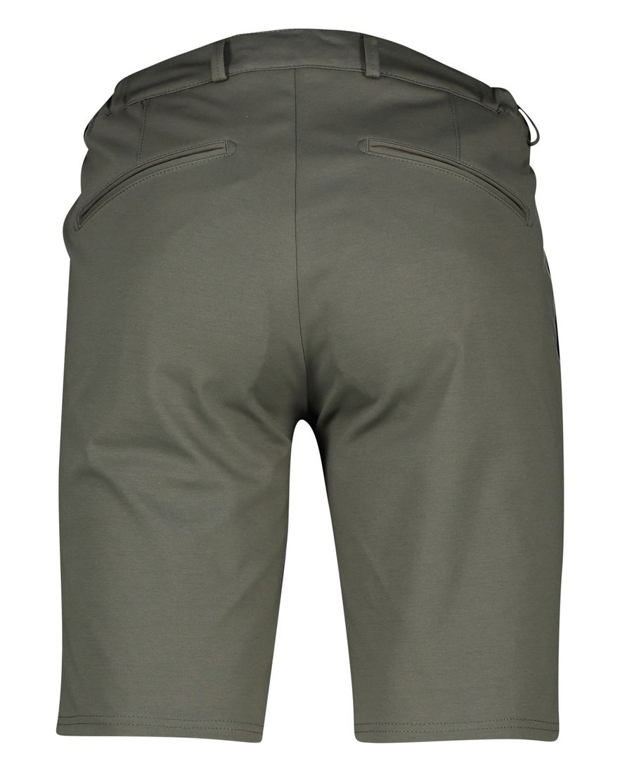 Brax Hi-Flex korte broek effen groen katoen slim fit