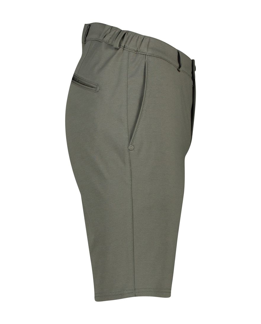 Brax Hi-Flex korte broek effen groen katoen slim fit