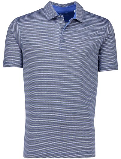 Brax Brax polo borstzak normale fit blauw katoen