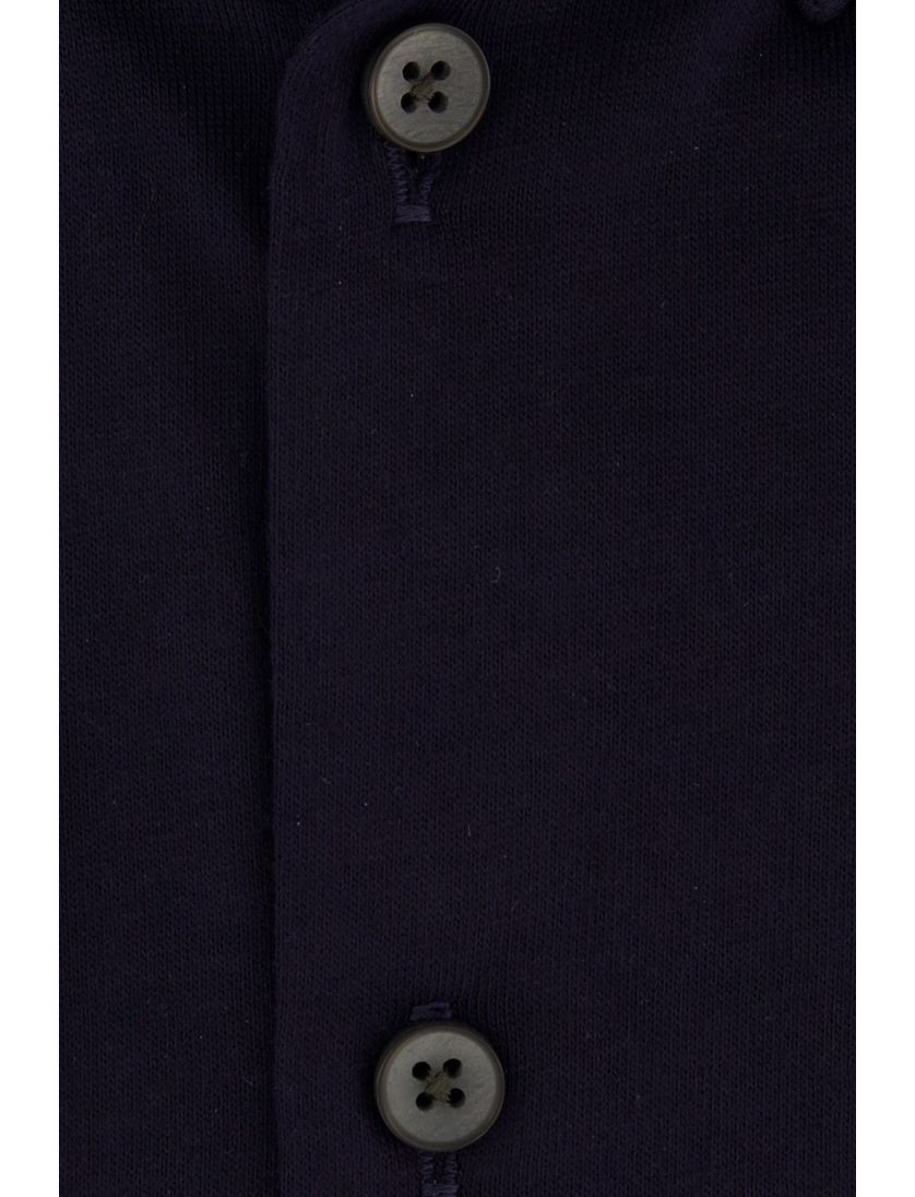 Ledub overhemd slim fit donkerblauw effen
