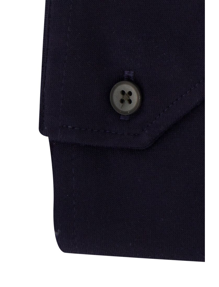 Ledub overhemd slim fit donkerblauw effen