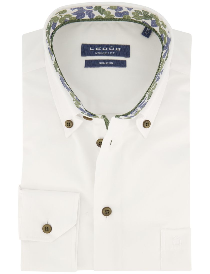 Modern Fit New Ledub overhemd effen