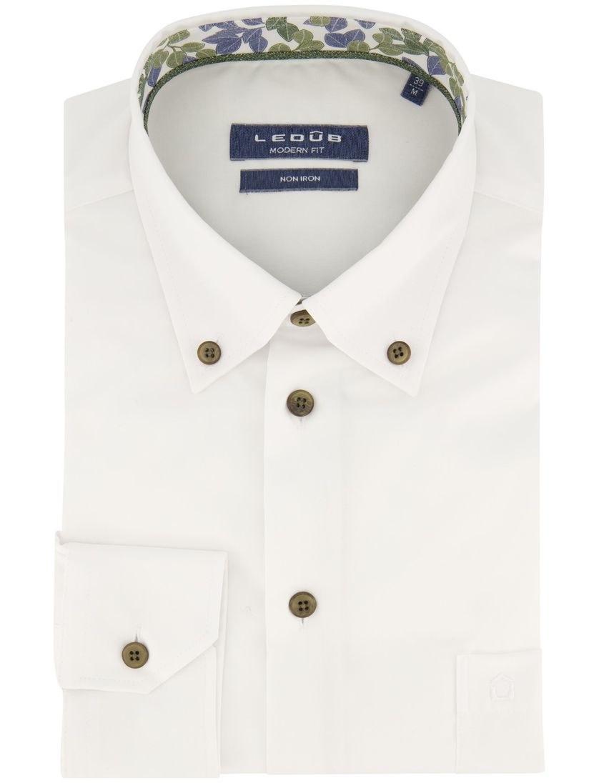 Modern Fit New Ledub overhemd effen
