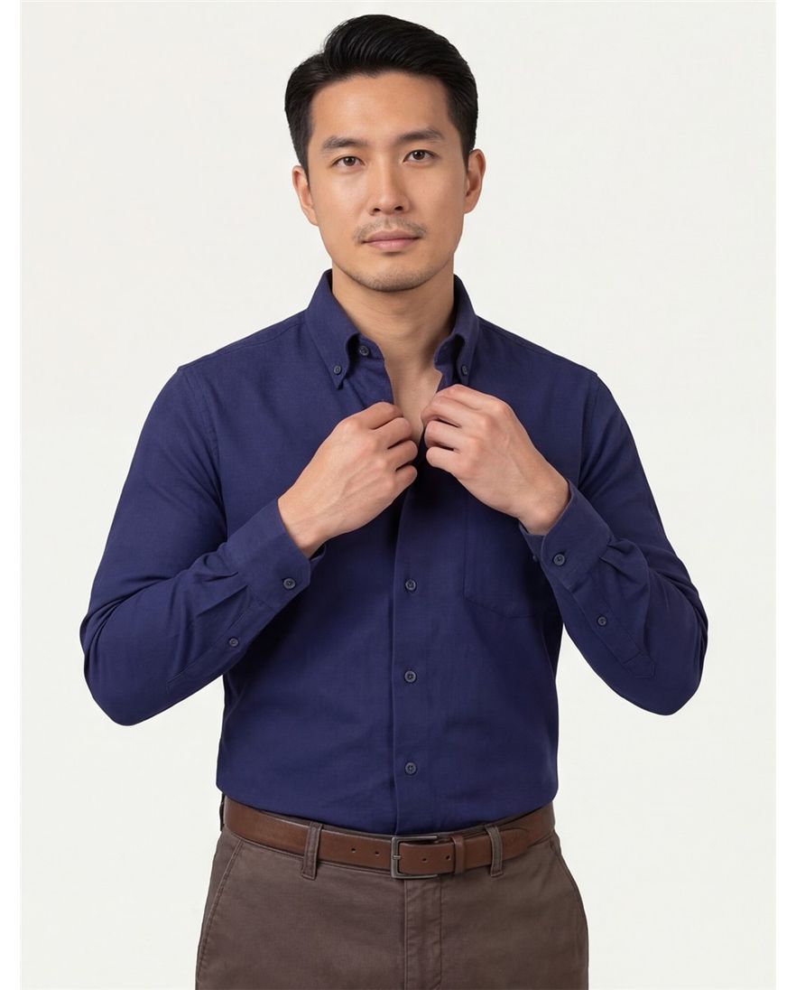 Ledub business overhemd Modern Fit New normale fit effen