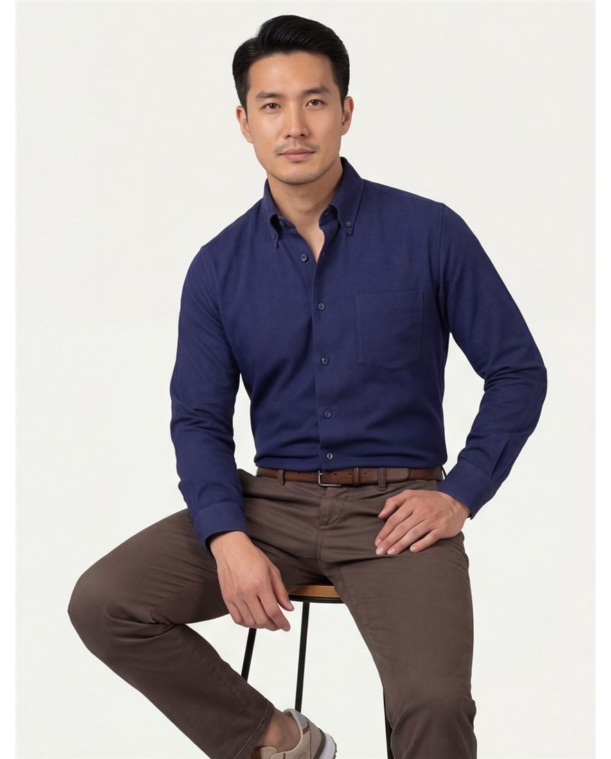 Ledub business overhemd Modern Fit New normale fit effen