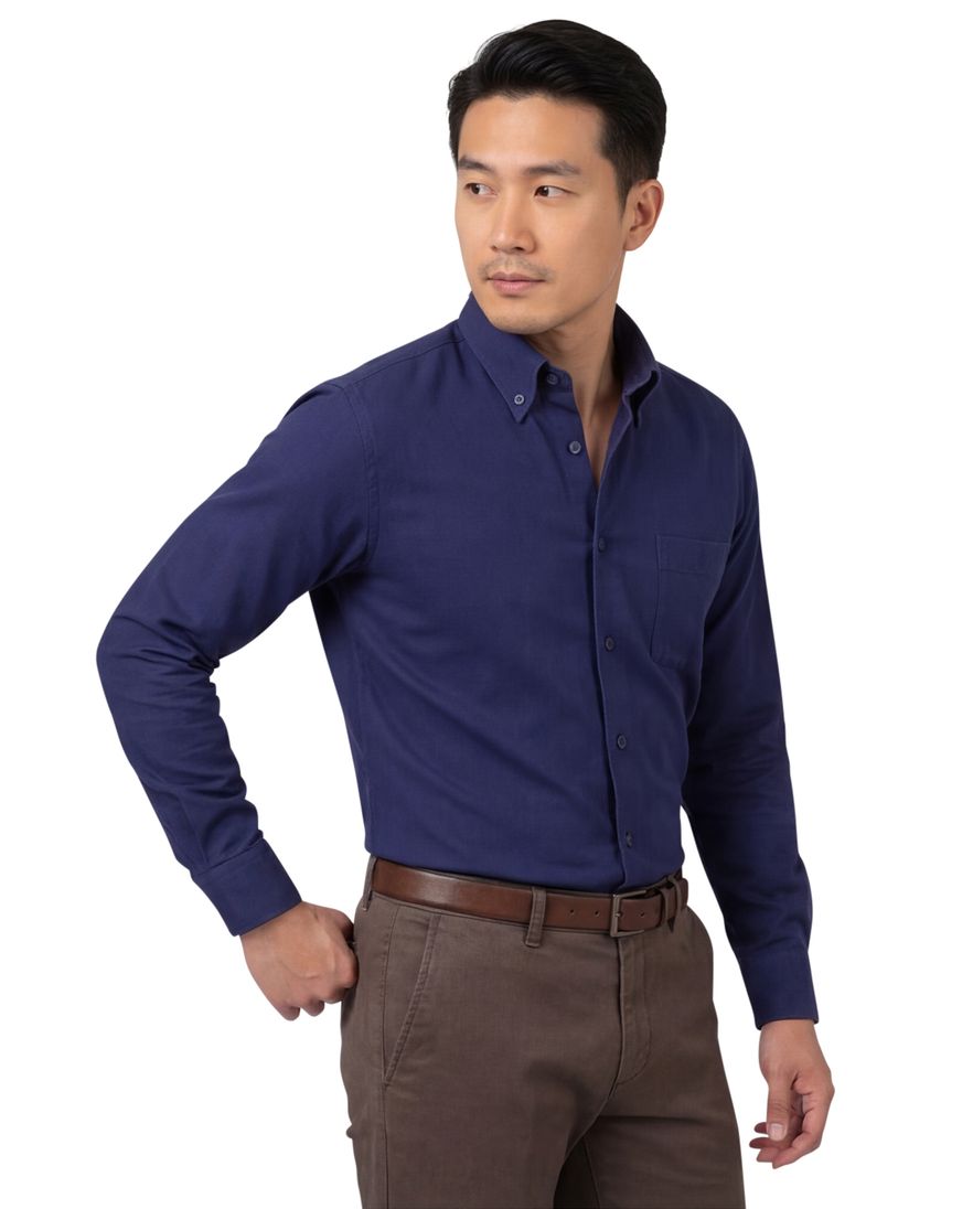 Ledub business overhemd Modern Fit New normale fit effen