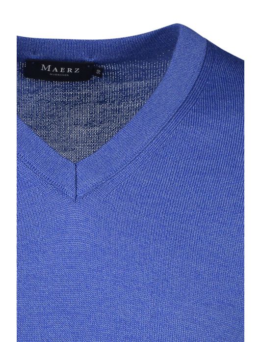 Maerz trui blauw effen