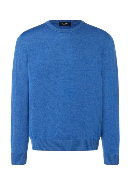 Mearz pullover blauw ronde hals
