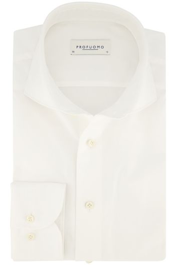 Profuomo Profuomo overhemd slim fit wit effen