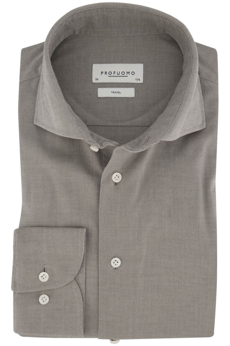 Profuomo travel shirt business overhemd grijs