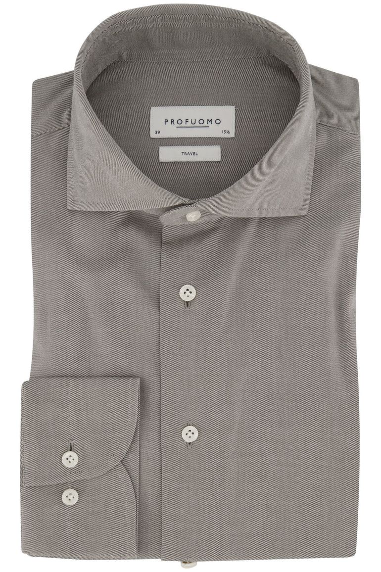 Profuomo travel shirt business overhemd grijs
