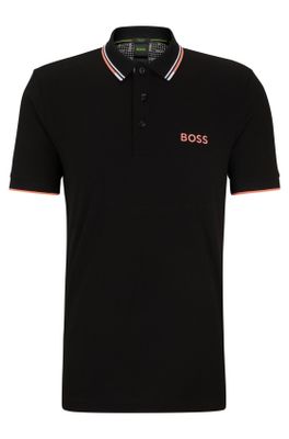 Hugo Boss Zwart poloshirt BOSS Paddy Pro normale fit effen katoen