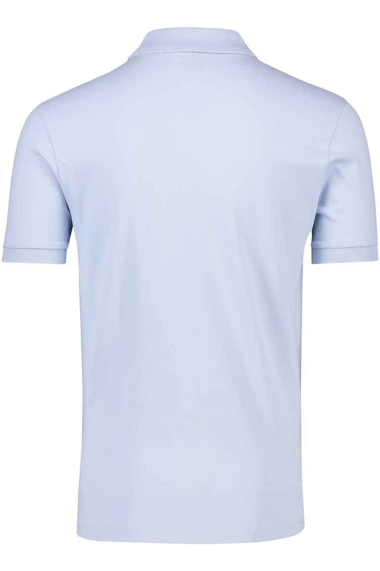 BOSS Orange Passenger polo slim fit lichtblauw katoen