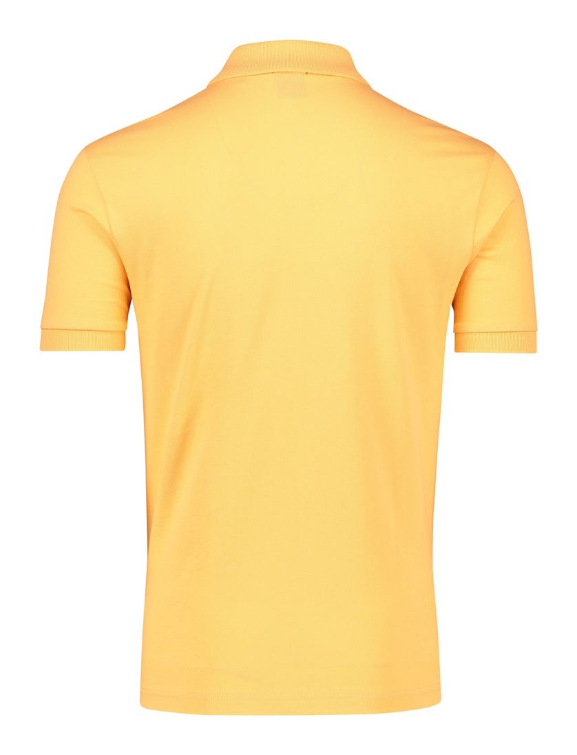 Katoenen BOSS Passenger polo slim fit effen oranje